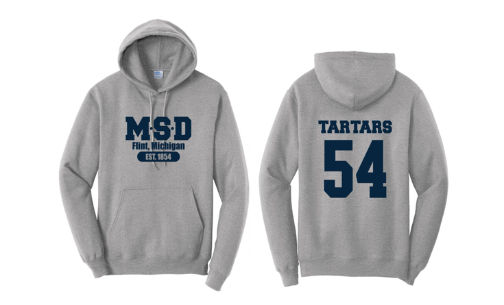 Front and Back of Hoodie