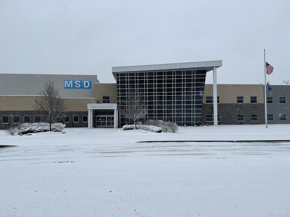 MSD building in winter