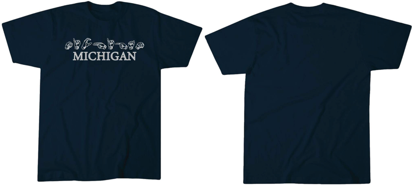 Front and Back of T-Shirts