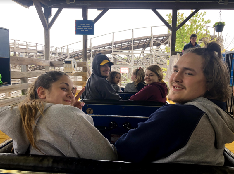 seniors on a roller coaster